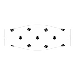 Black And White Baseball Print Pattern Stretchable Headband by dflcprintsclothing