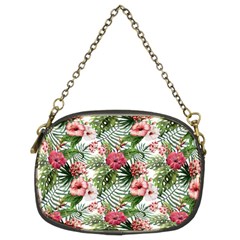 Monstera Flowers Pattern Chain Purse (two Sides) by goljakoff