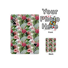 Monstera Flowers Pattern Playing Cards 54 Designs (mini) by goljakoff