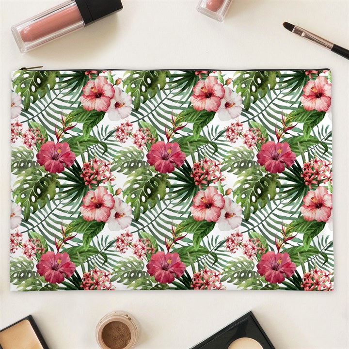 Monstera flowers pattern Cosmetic Bag (XXL)