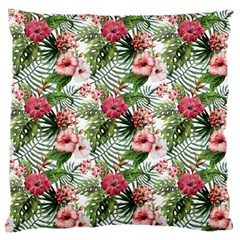 Monstera Flowers Pattern Standard Flano Cushion Case (two Sides) by goljakoff