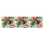 Monstera flowers pattern Satin Scarf (Oblong) Front