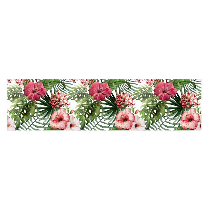 Monstera flowers pattern Satin Scarf (Oblong)