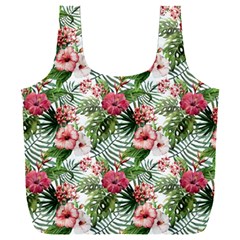 Monstera Flowers Pattern Full Print Recycle Bag (xxl) by goljakoff