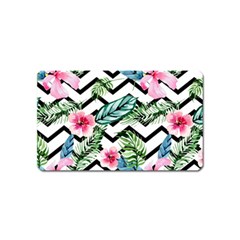 Zigzag Flowers Magnet (name Card) by goljakoff