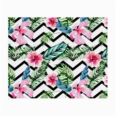 Zigzag Flowers Small Glasses Cloth by goljakoff