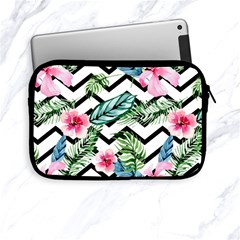 Zigzag Flowers Apple Ipad Mini Zipper Cases by goljakoff