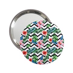 Zigzag Flowers Pattern 2 25  Handbag Mirrors by goljakoff