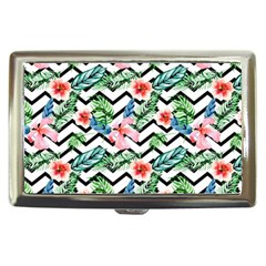 Zigzag Flowers Pattern Cigarette Money Case by goljakoff