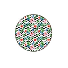 Zigzag Flowers Pattern Hat Clip Ball Marker (10 Pack) by goljakoff