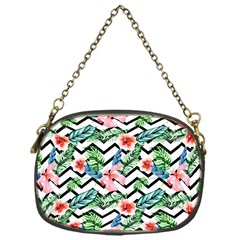 Zigzag Flowers Pattern Chain Purse (one Side) by goljakoff