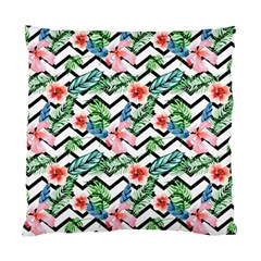 Zigzag Flowers Pattern Standard Cushion Case (one Side) by goljakoff