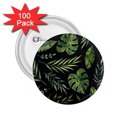 Green Leaves 2 25  Buttons (100 Pack)  by goljakoff