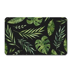 Green Leaves Magnet (rectangular) by goljakoff