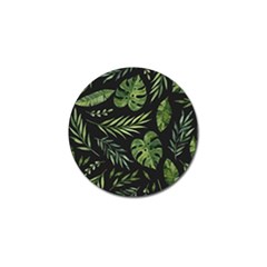 Green Leaves Golf Ball Marker by goljakoff