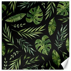 Green Leaves Canvas 12  X 12  by goljakoff