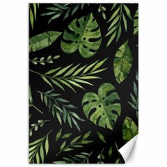 Green Leaves Canvas 12  X 18  by goljakoff