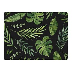 Green Leaves Double Sided Flano Blanket (mini)  by goljakoff