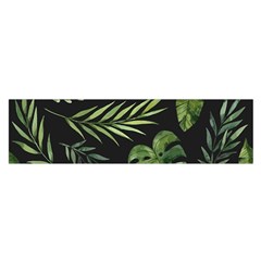 Green Leaves Satin Scarf (oblong) by goljakoff