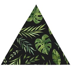 Green Leaves Wooden Puzzle Triangle by goljakoff