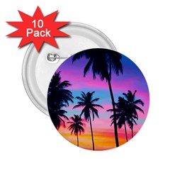 Palms 2 25  Buttons (10 Pack)  by goljakoff