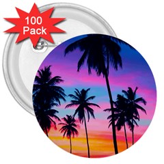 Palms 3  Buttons (100 Pack)  by goljakoff