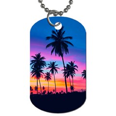 Palms Dog Tag (two Sides) by goljakoff