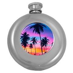 Palms Round Hip Flask (5 Oz)