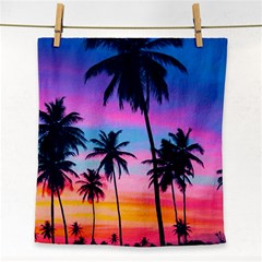 Palms Face Towel by goljakoff