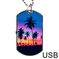 Palms Dog Tag Usb Flash (one Side) by goljakoff