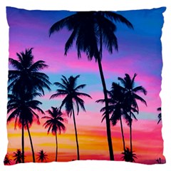 Palms Large Cushion Case (one Side) by goljakoff