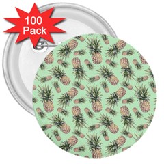 Pineapples 3  Buttons (100 Pack)  by goljakoff