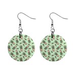 Pineapples Mini Button Earrings Front