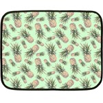 Pineapples Double Sided Fleece Blanket (Mini)  35 x27  Blanket Back