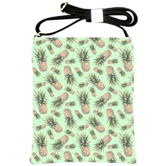 Pineapples Shoulder Sling Bag by goljakoff