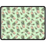 Pineapples Fleece Blanket (Large)  80 x60  Blanket Front