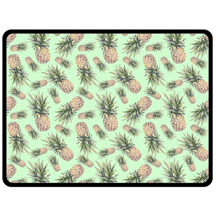 Pineapples Fleece Blanket (Large) 