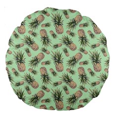 Pineapples Large 18  Premium Round Cushions by goljakoff