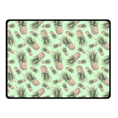 Pineapples Double Sided Fleece Blanket (small)  by goljakoff