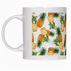 Tropical Pineapples White Mugs by goljakoff