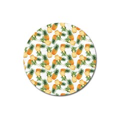 Tropical Pineapples Magnet 3  (round)