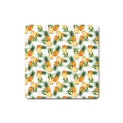 Tropical Pineapples Square Magnet by goljakoff