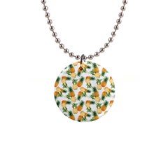 Tropical Pineapples 1  Button Necklace by goljakoff