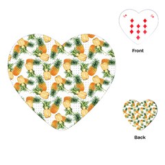 Tropical Pineapples Playing Cards Single Design (heart)