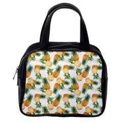 Tropical Pineapples Classic Handbag (one Side) by goljakoff