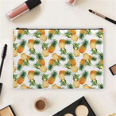 Tropical Pineapples Cosmetic Bag (large) by goljakoff