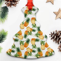 Tropical Pineapples Christmas Tree Ornament (two Sides) by goljakoff