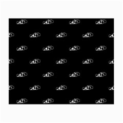 Formula One Black And White Graphic Pattern Small Glasses Cloth (2 Sides) by dflcprintsclothing