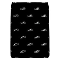 Formula One Black And White Graphic Pattern Removable Flap Cover (l) by dflcprintsclothing