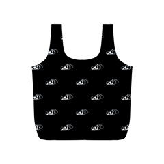 Formula One Black And White Graphic Pattern Full Print Recycle Bag (s) by dflcprintsclothing